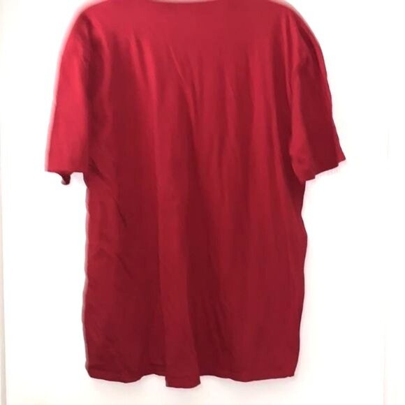 Anvil Gildan Lightweight Red "Greetings From The North Pole" T-Shirt L - Picture 6 of 8